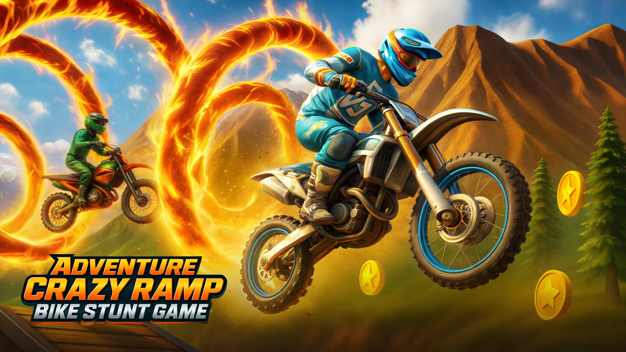 Adventure Crazy Ramp Bike Stunt Game cover image