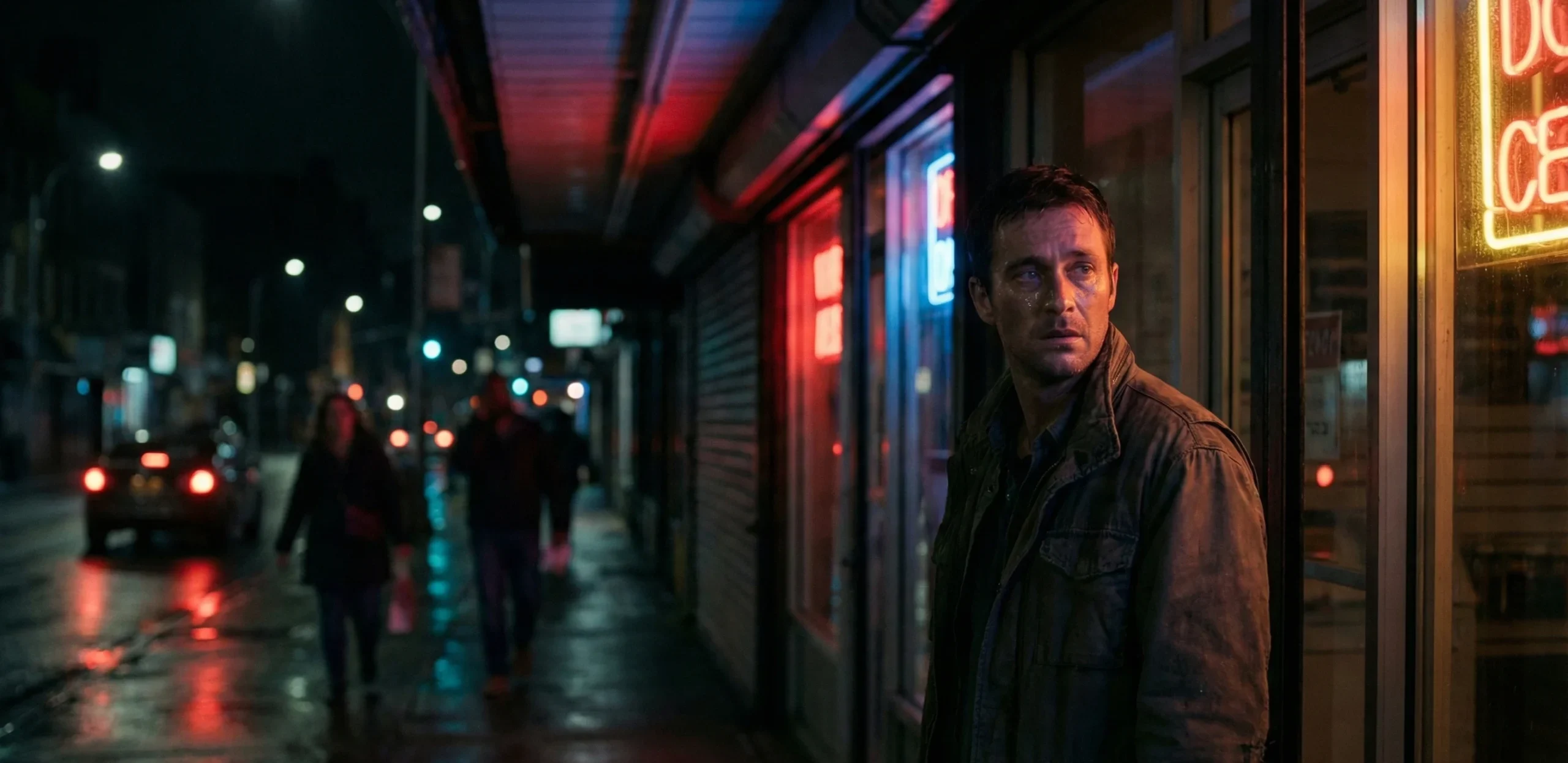 best drama movies cinematic night scene reflecting emotional intensity and human solitude