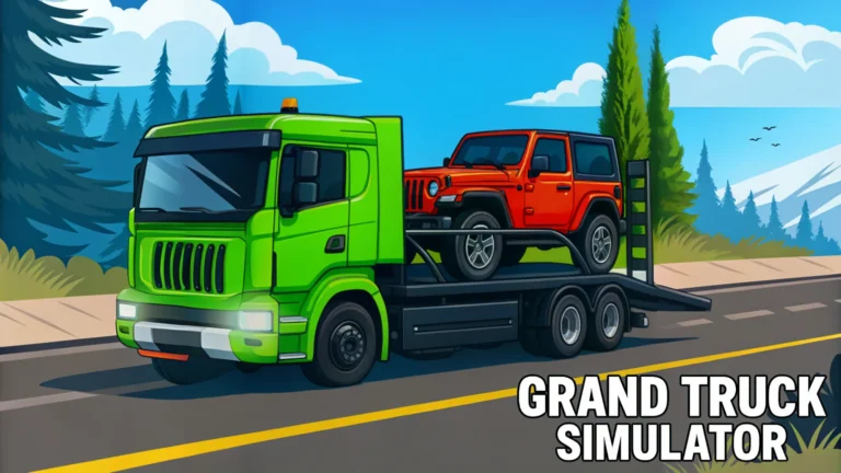Grand truck simulator online featuring vehicle transport and driving simulation