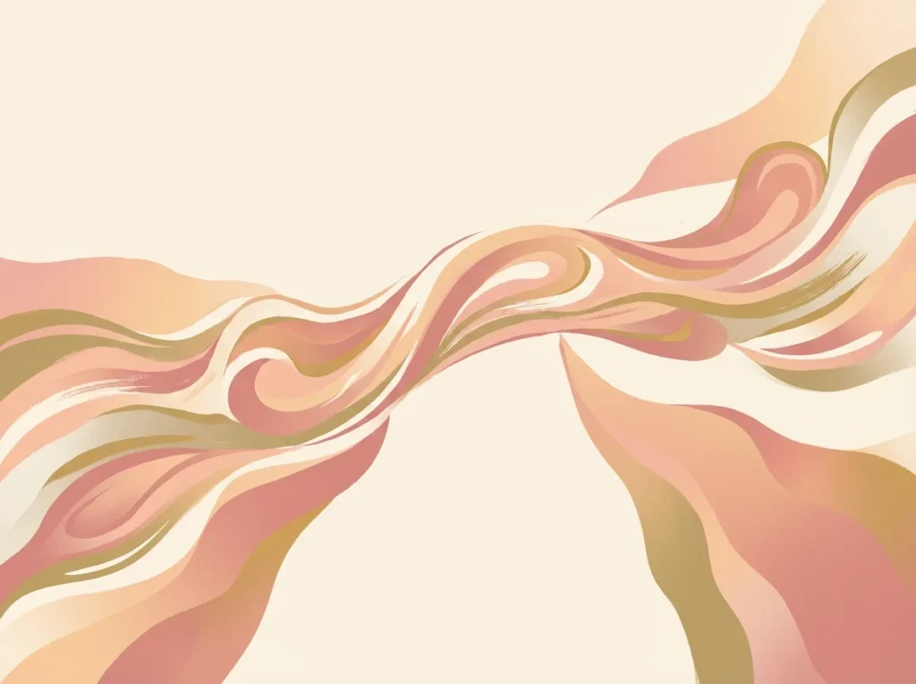 Abstract creative flow illustration symbolizing creativity as a bridge between technology and human emotion.