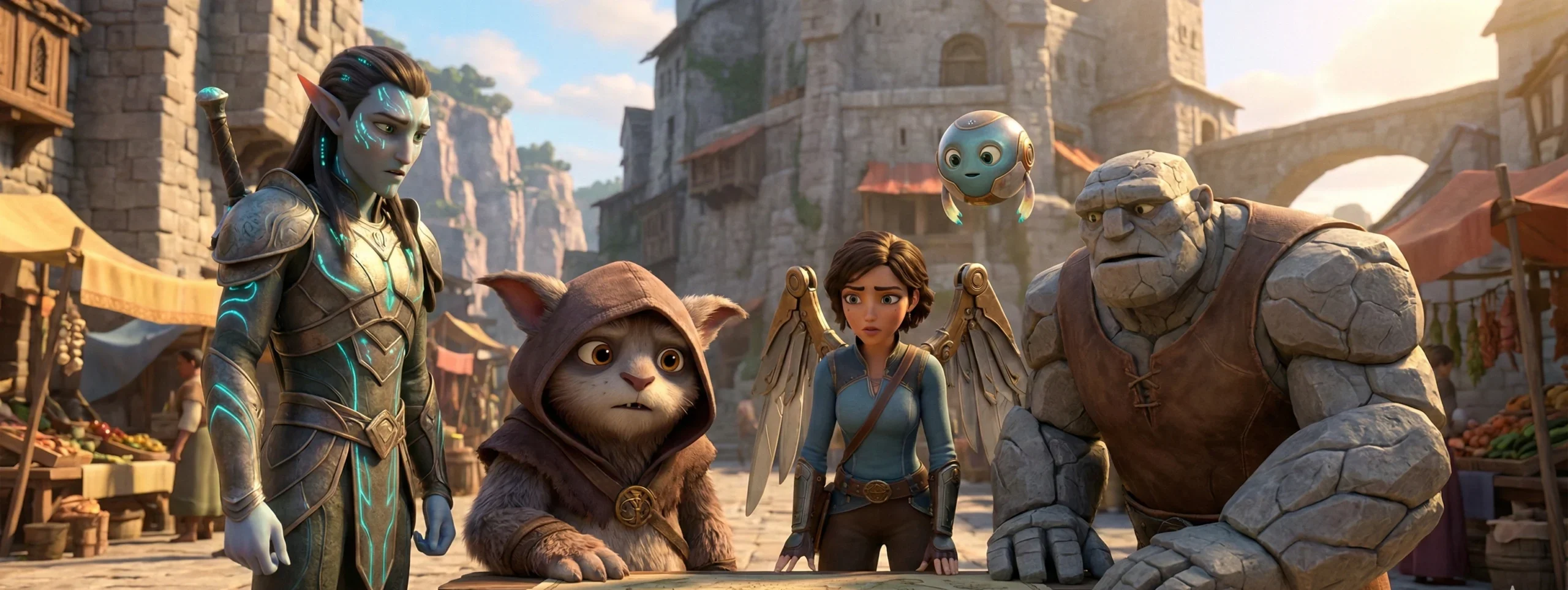 best animated movies fantasy animation film scene with fictional characters