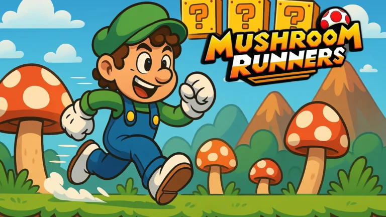 arcade games online endless runner Mushroom Runners gameplay