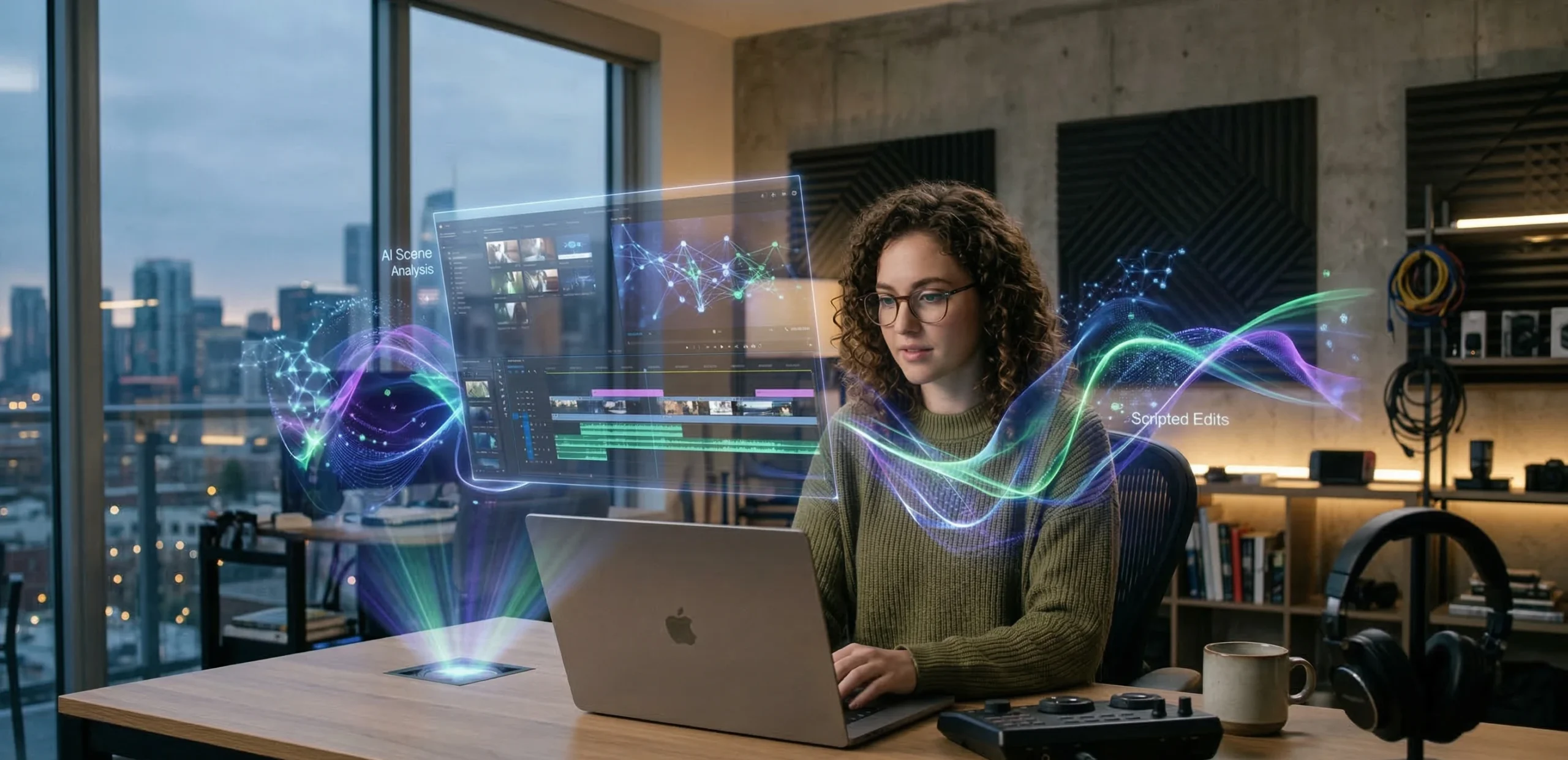 AI assisted video creation workspace representing modern content production tools