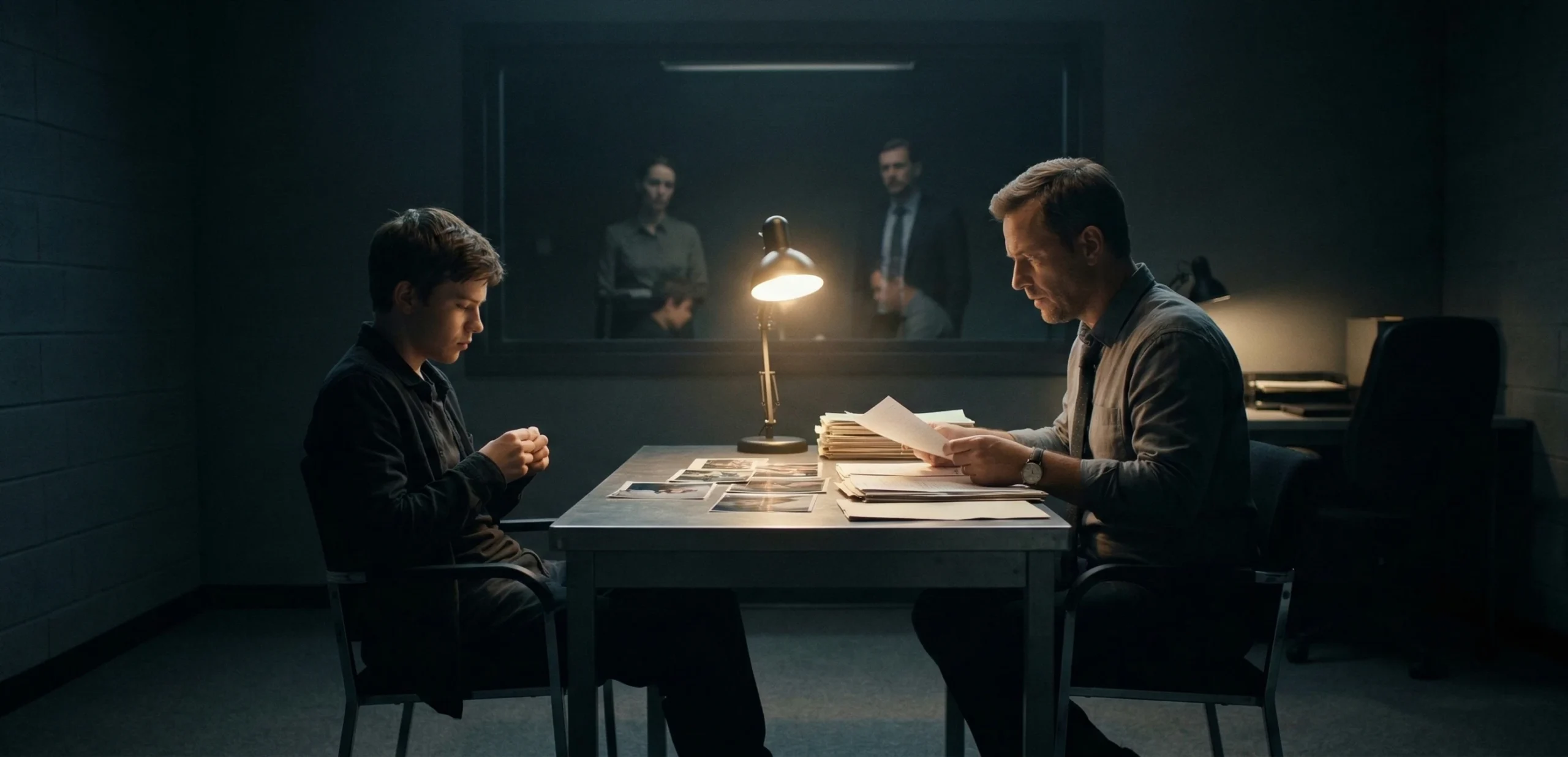 series like adolescence crime and psychological drama interrogation scene