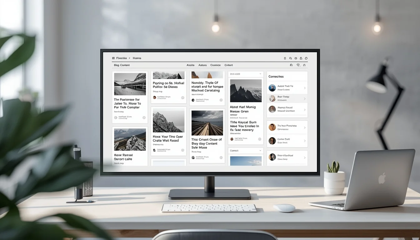 blog structure problems dashboard content layout example