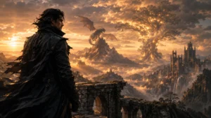 best fantasy movies 2025 featured image wanderer overlooking dragon and enchanted valley