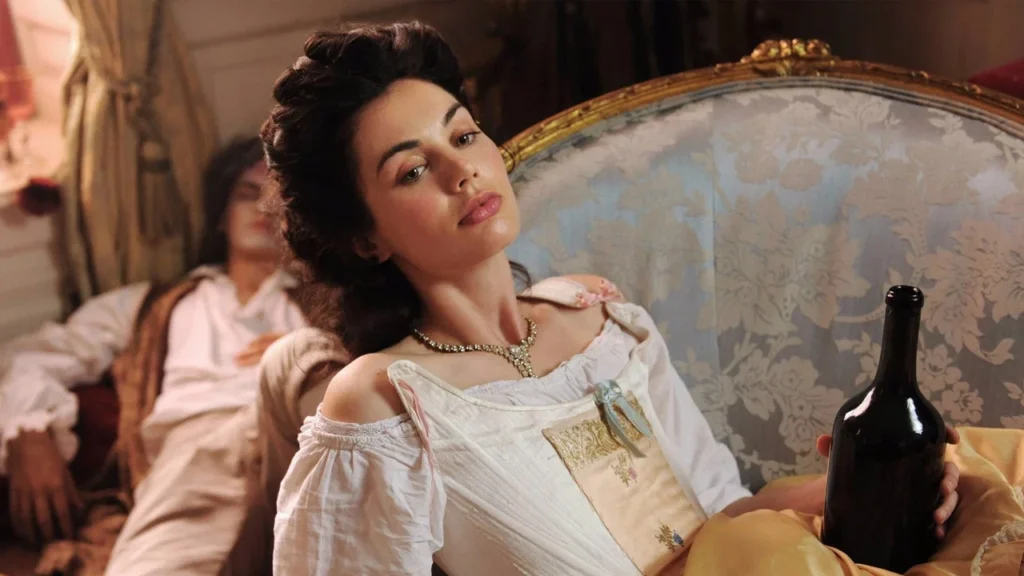 Samantha Morton in 18th-century London street scene from Harlots