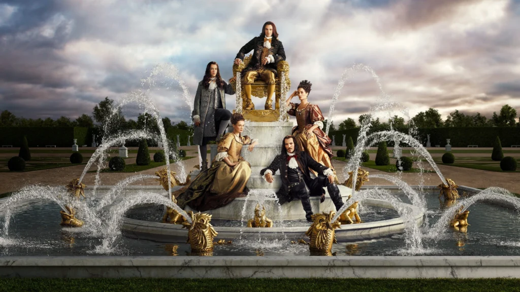 George Blagden as Louis XIV in the opulent Palace of Versailles